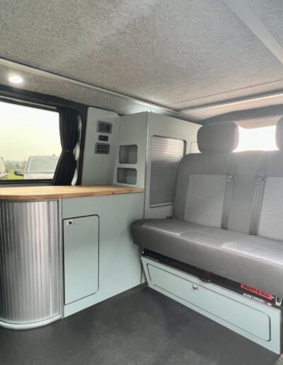 Fjord Green and Real Wood - Shortened Twin Slider